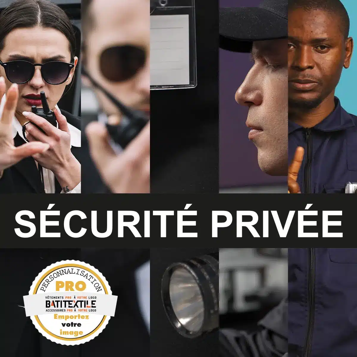 Sweatshirt Sécurité Privée - Sweat Agent De Sécurité Dos Imprimé - Vêtement Uniforme équipe Cadeau Souvenir