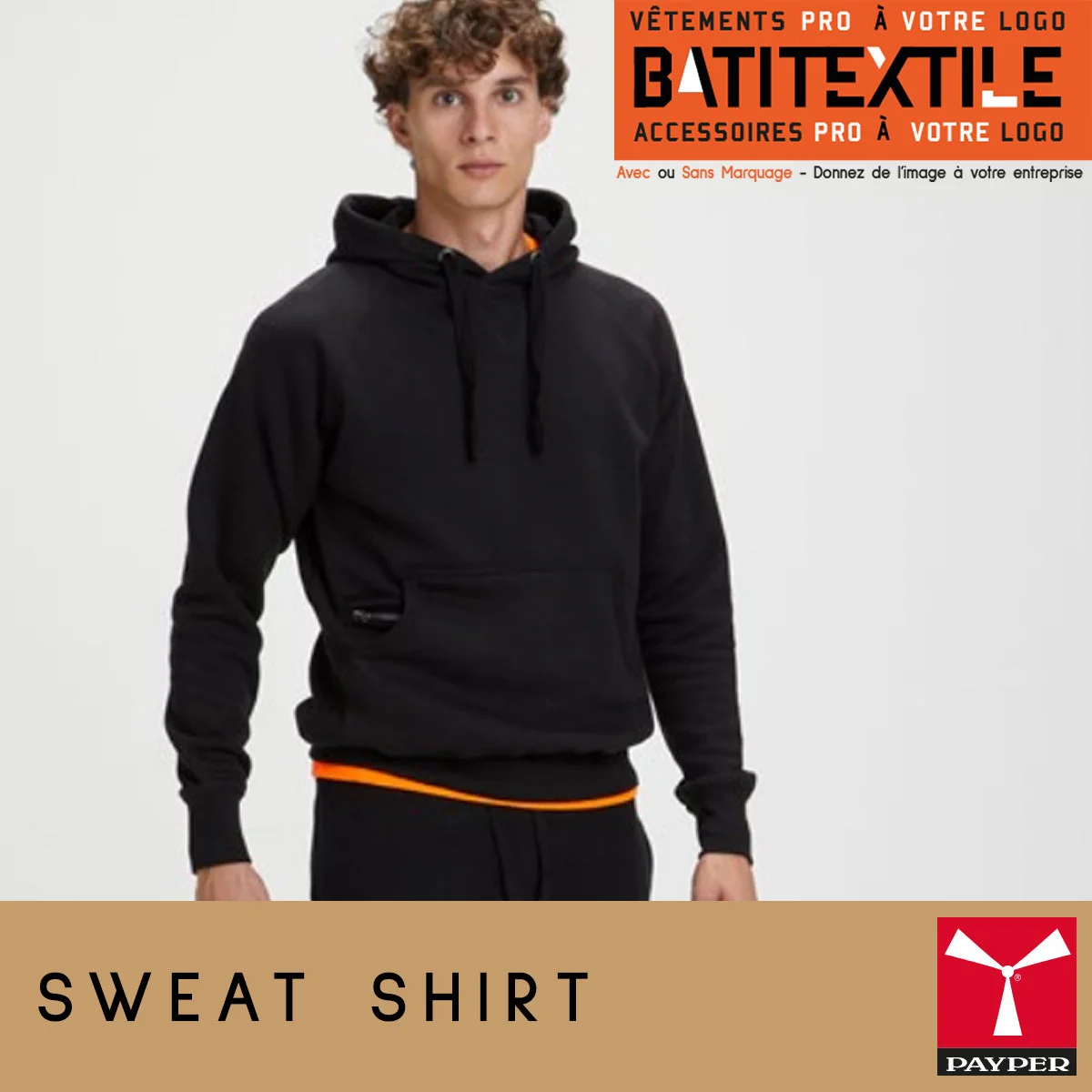 SWEAT-SHIRTS HOMME AVEC CAPUCHE 300 GR-ATLANTA+